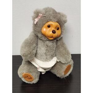 Vintage Robert Raikes Original "38521 Alison" Wooden Face Doll w/ tags